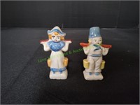 Vintage Ceramic Dutch Boy Girl Salt/Pepper Shakers