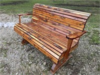 Cedar Glider Bench