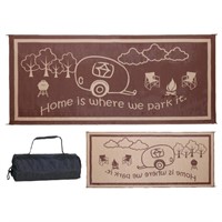 Ming S Mark 8 X 18 RV Home Outdoor Mat Home Is