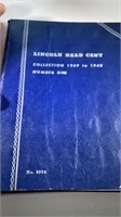 LINCOLN heads cent book some coins missing