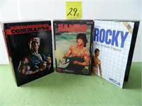 (1) Rocky, (1) Rambo & (1) Commando Action Figures