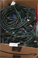 Green Extension Cords & Christmas lights
