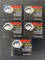 Wolf 7.62 x 39mm ammo.