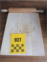 Rolling Pin and Wooden Board