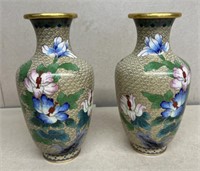 Metal decorative vases