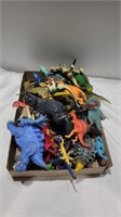 Big collection of dinosaur figures