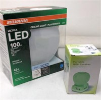 Ceiling Light Sylvania LED 100w NIB, Portable