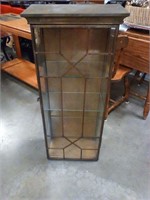 Vintage brass and glass display cabinet