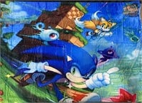 Anime Cartoon Sonic Throw Blanket 50”x60”