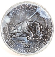 2013 Silver 1 1/2oz Polar Bear