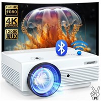 Projector with WiFi and Bluetooth,16000L Native...