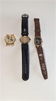 3 Vintage Mickey Mouse Bugs Bunny Watches