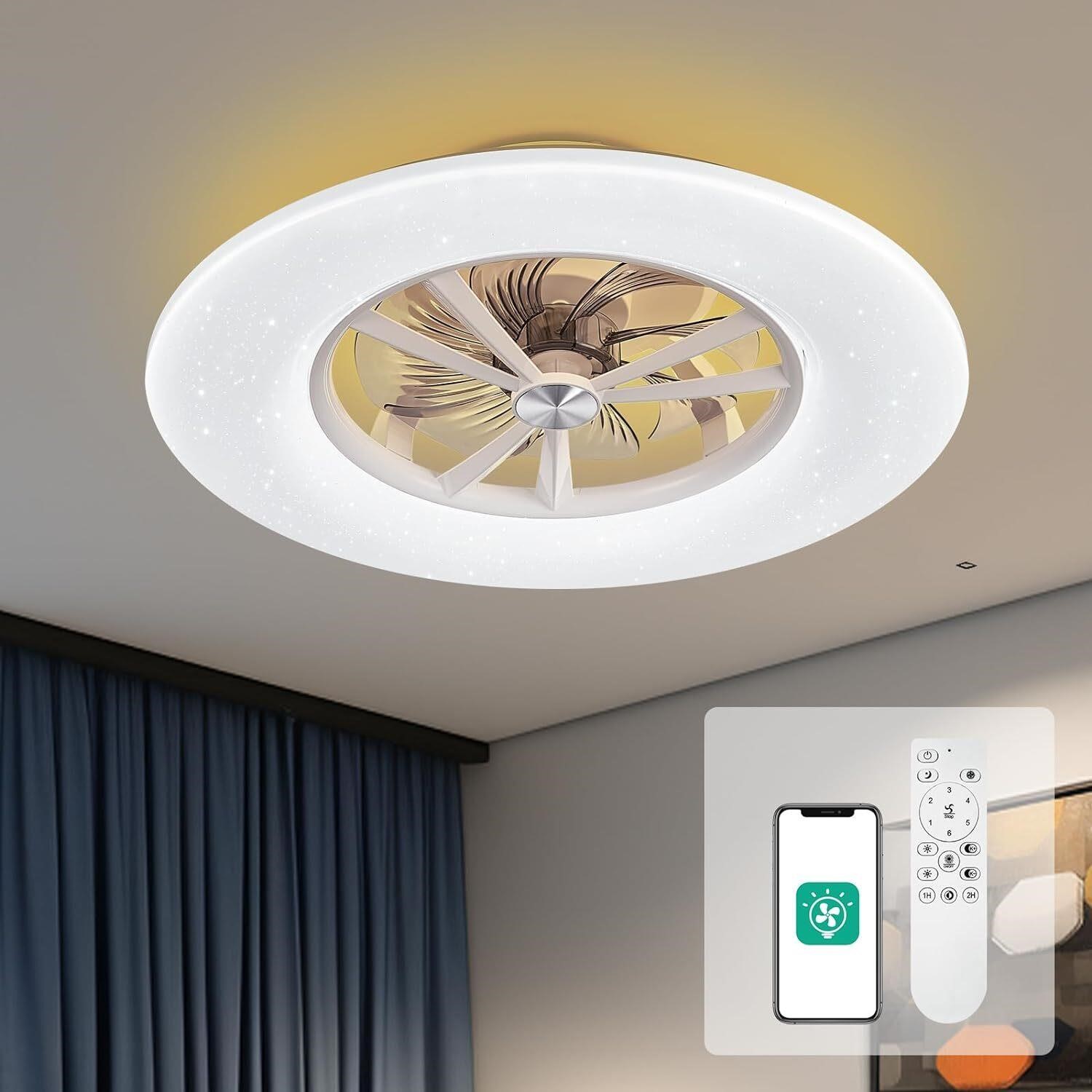 Orison 24' Low Profile Ceiling Fan with Light