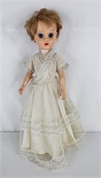 Vintage Doll with White Dress