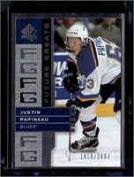 2002 SP Authentic 131 Justin Papineau 1816/2003