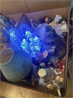 2 boxes of small decorative items including a