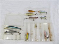 10pc Fishing Lures in Organizer Box