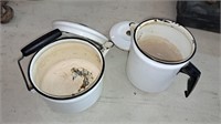 Stoneware kettle and coffee pot