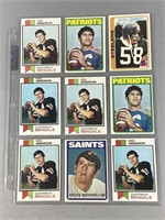 (9) FOOTBALL CARDS - ARCHIE MANNING ROOKIE