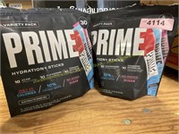 2-pkgs Prime variety pack hydration+ sticks