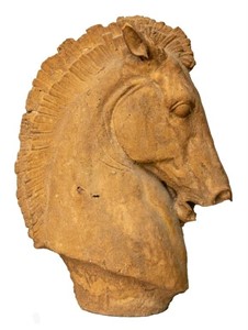 Cast Stone Horse Head Sculpture