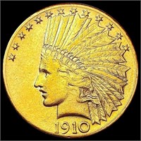 1910-D $10 Gold Eagle CHOICE AU
