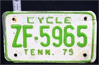 1975 Tennessee motorcycle plates