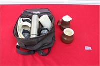 Travel Coffee Set and Cream & Sugar Set