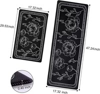 Kitchen Floor Mat Set of 2, Cushioned anti Fatig