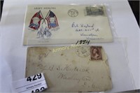 FIRST DAY COVER - VINTAGE ENVELOPE W/ STAMP