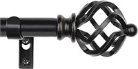 (N) KAMANINA 3/4 Inch Curtain Rods for Windows, Sp