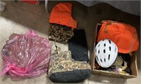 Cold Weather Gear, Bike Helmet, Cordage Lot