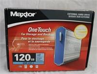Maxtor One Touch storage and back up120GB