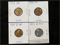 Wheat pennies AU with steel penny AU