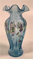 Fenton Handpainted vase