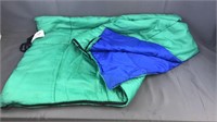 Sleeping Bag Reversible Green / Blue