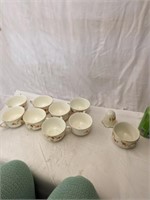 10 pcs Hall Jewel Tea - 8 Cups, Etc