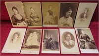 1800's Lot 10 Victorian Ladies CDV Photographs