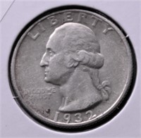 1932 WASHINGTON QUARTER AU