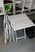 4 Aluminum Folding Tables