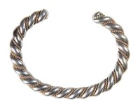 Sterling Silver Twist Cuff Bracelet