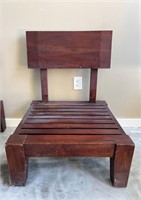 Slatted Indonesian Teak Wood Chair
