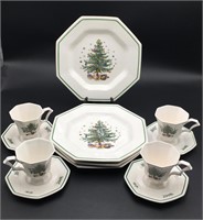 Nikko Christmas Plates, Cups , and Saucers