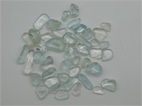 BLUE TOPAZ GEMSTONES 225 CARATS VINTAGE ANTIQUE