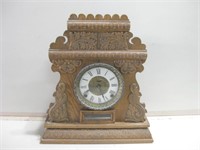 14"x 15" Antique Wood Clock Untested