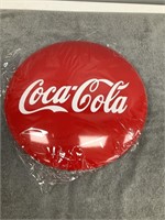 Coca-Cola Button Sign   Approx. 16" Diameter   NIP