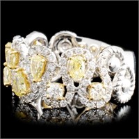1.48ctw Fancy Diamond Ring in 18K Gold
