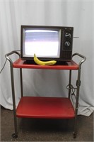 RCA XL-100 TV & Metal Cart