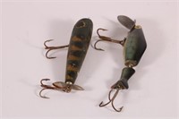 Lot of Two Vintage Fishing Lures by Unknown