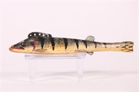 7" Perch Fish Spearing Decoy by Oscar Peterson of